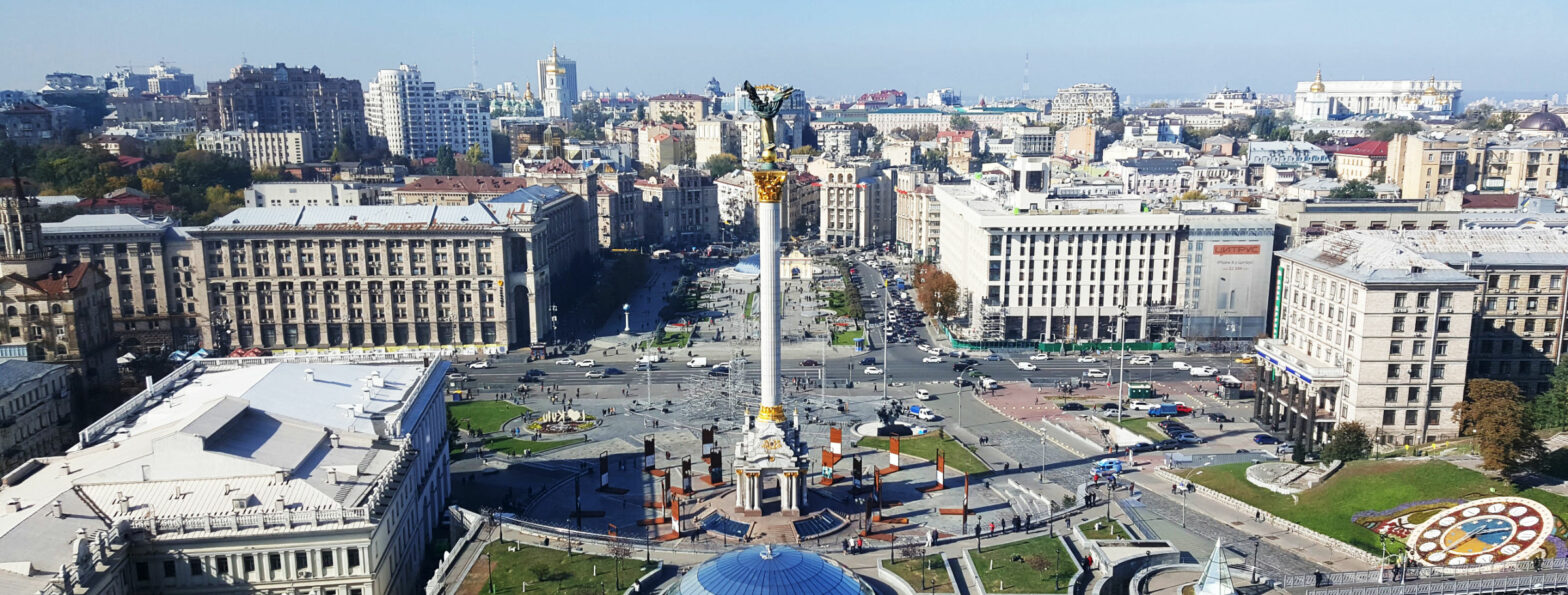 Unabhängigkeitsdenkmal im Zentrum der ukrainischen Hauptstadt Kiev (Foto: Andreas Lamm)